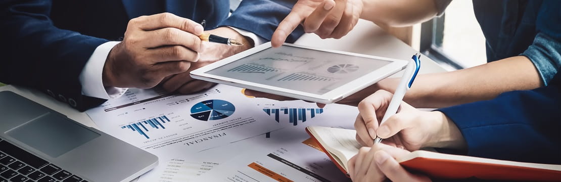 Business Finance, accounting, contract, advisor investment consulting marketing plan for the company with using tablet and computer